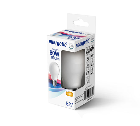 Energetic LED Lamp Peer 60W E27 Warmwit Mat-757410