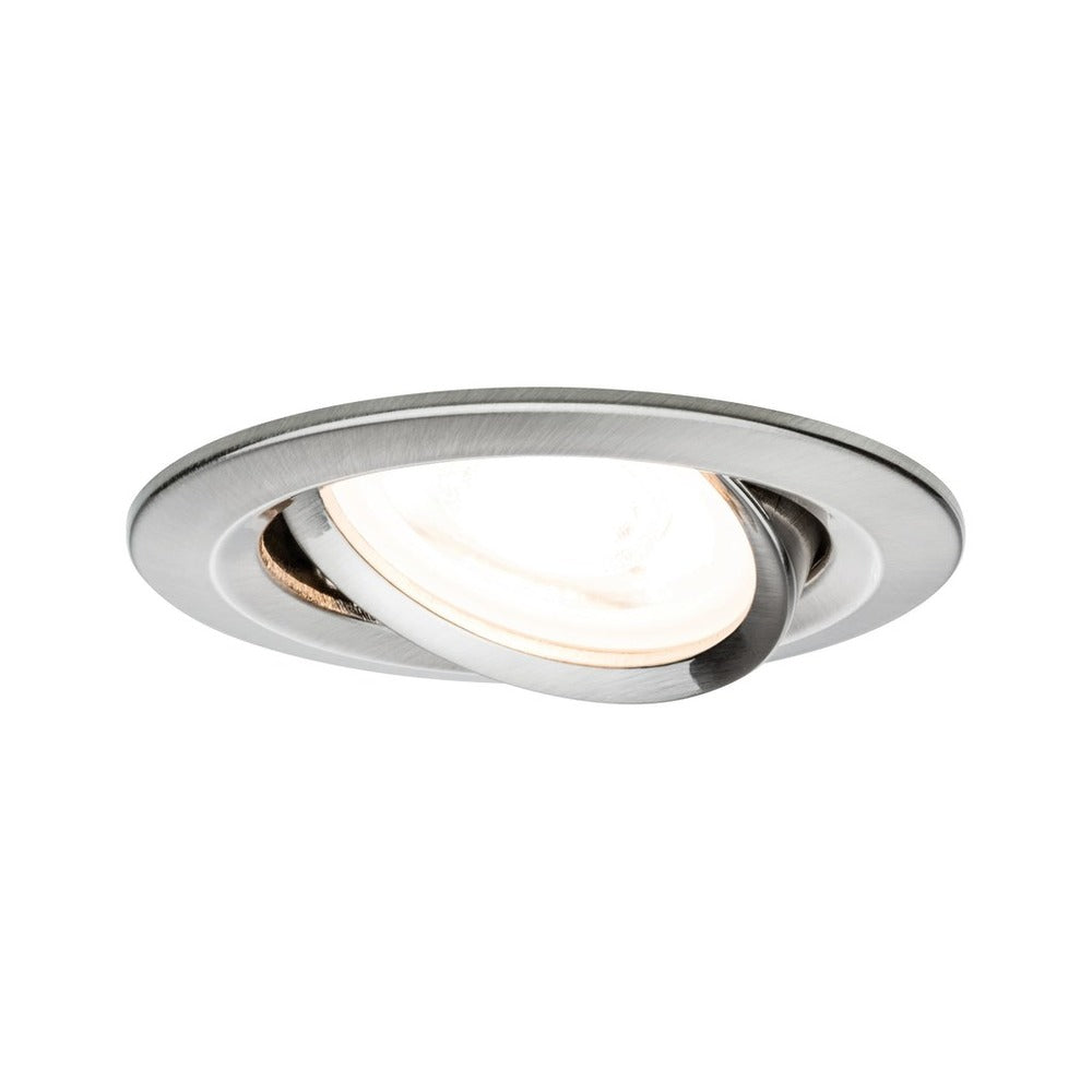 Paulmann Inbouwspot Nova Geborsteld RVS Rond 6,5W Kantelbaar-757866