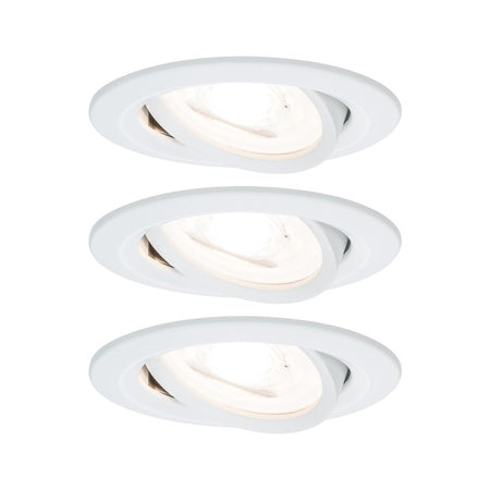 Paulmann Inbouwspot Nova Wit Rond 6,5W 3-Stap Dimbaar Kantelbaar 3st-757879