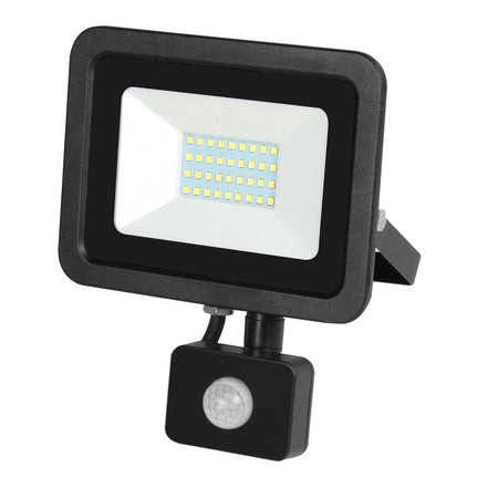RELED LED Breedstraler Zwart 20W Met Sensor IP54-757910