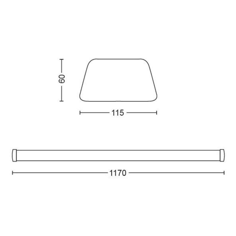 Philips LED TL Plafondlamp Softline Wit 50W 117cm-757934