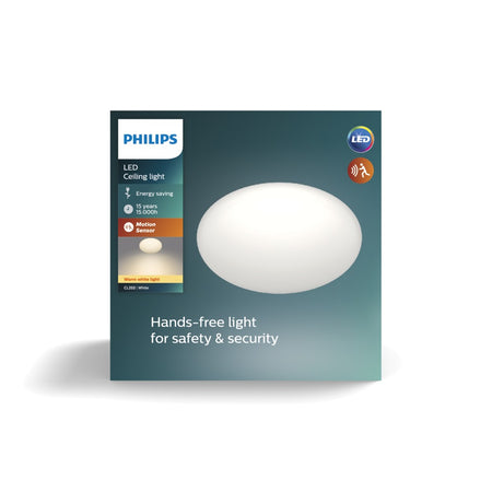 Philips Plafondlamp Shan CL253 Wit Rond 12W IP20 Sensor Ø26cm-757948