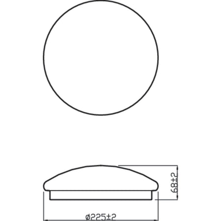 Philips Plafondlamp Moire CL200 Wit Rond Witlicht 6W IP20 Ø22cm-757952