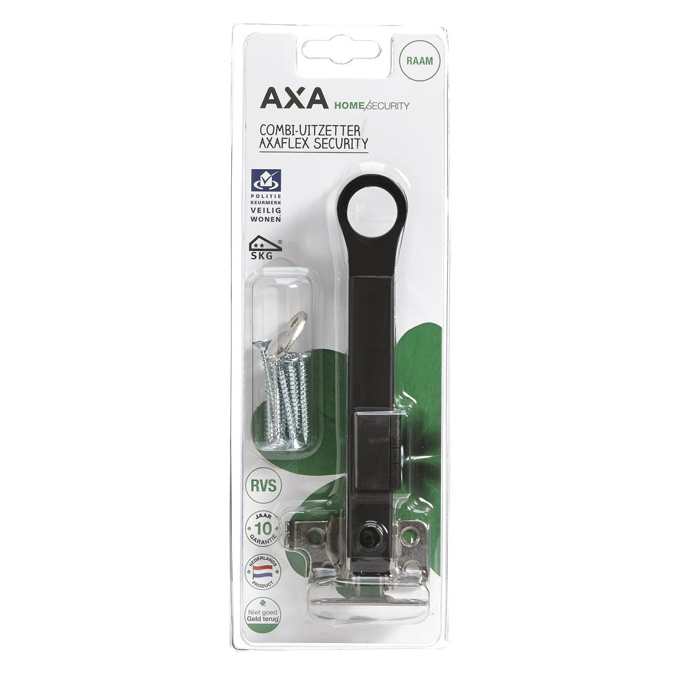 AXA Veiligheids Combi-Raamuitzetter AXAflex Security RVS Zwart Gelakt SKG2-758975