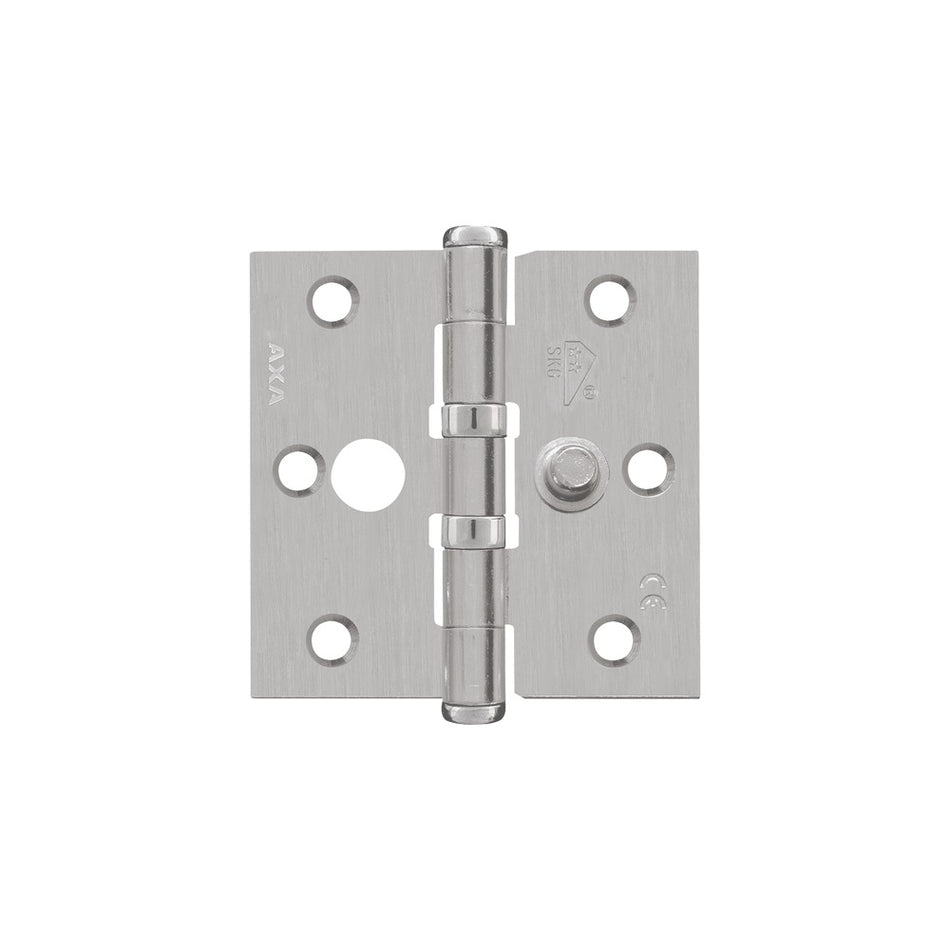 AXA Veiligheidsscharnier Kogellager Rechte Hoek RVS 76x76mm SKG2-759021