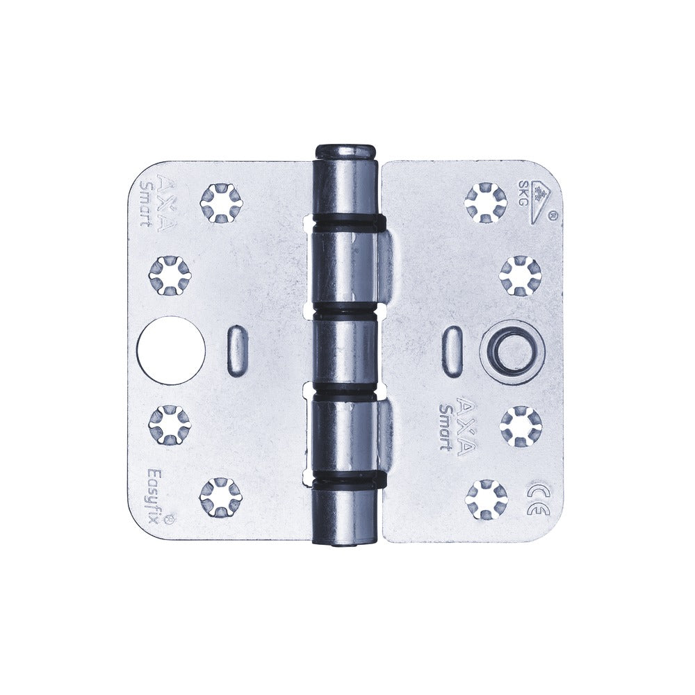 AXA Veiligheidsscharnier Smart Easyfix Ronde Hoek Staal Topcoat 102x89mm SKG3-759028