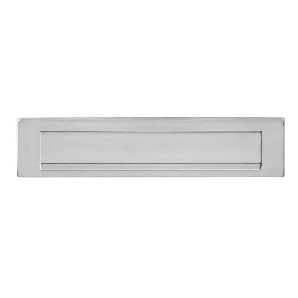 Intersteel Briefplaat Rechthoekig Met Klep/Regenrand 340x80mm h.o.h. 310mm RVS-759054