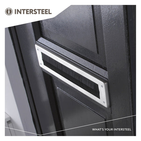 Intersteel Tochtborstel Rechthoekig 340x80mm RVS-759055