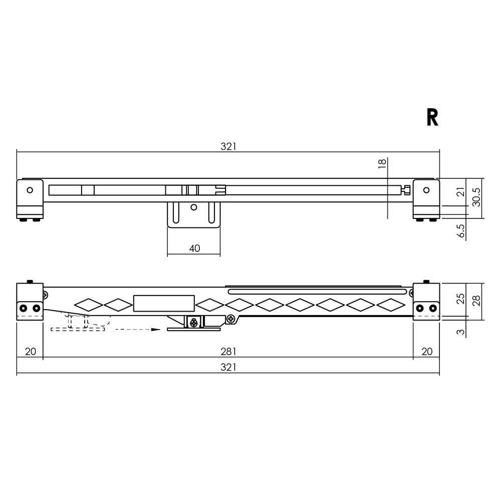 Intersteel softclose tbv schuifdeursysteem zwart-759082
