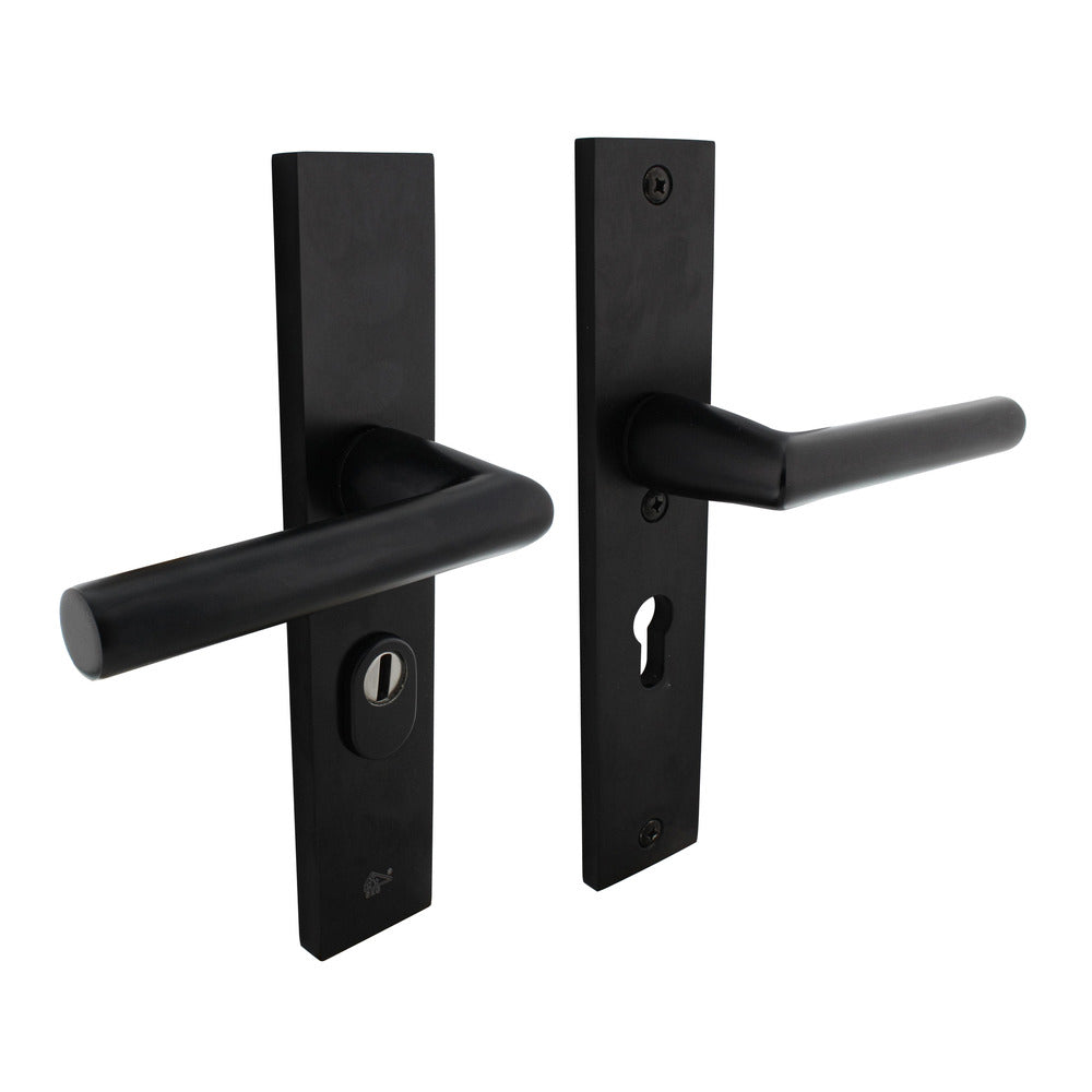 Intersteel SKG3 Veiligheidsbeslag Rechthoekig Kruk/Kruk Geveerd PC55mm Met UTB Aluminium Zwart-759115