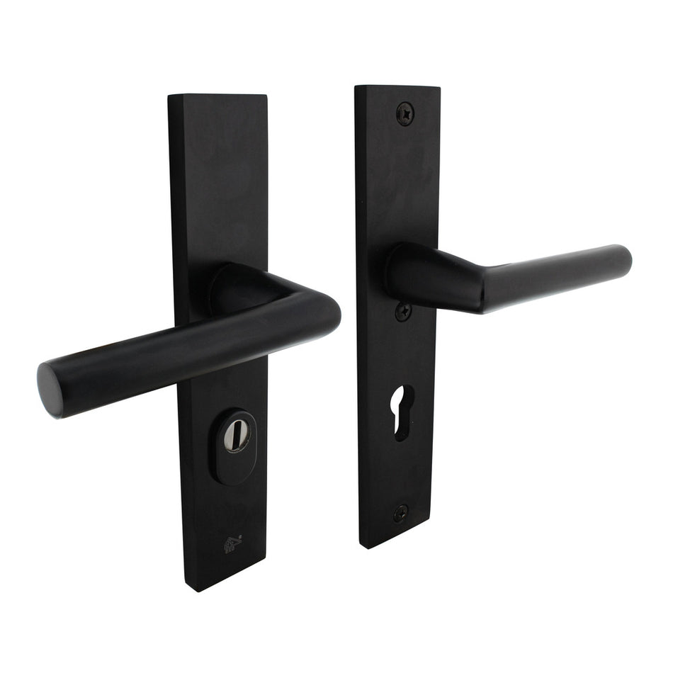 Intersteel SKG3 Veiligheidsbeslag Rechthoekig Kruk/Kruk Geveerd PC72mm Met UTB Aluminium Zwart-759116