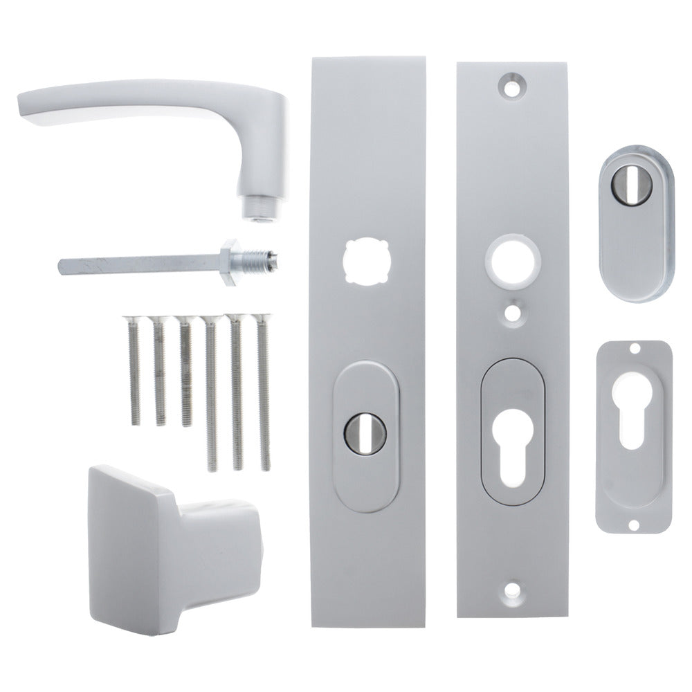 Starx Veiligheidsbeslag Duwer-Kruk-Langschild PC55/72 SKG*** Aluminium-759243