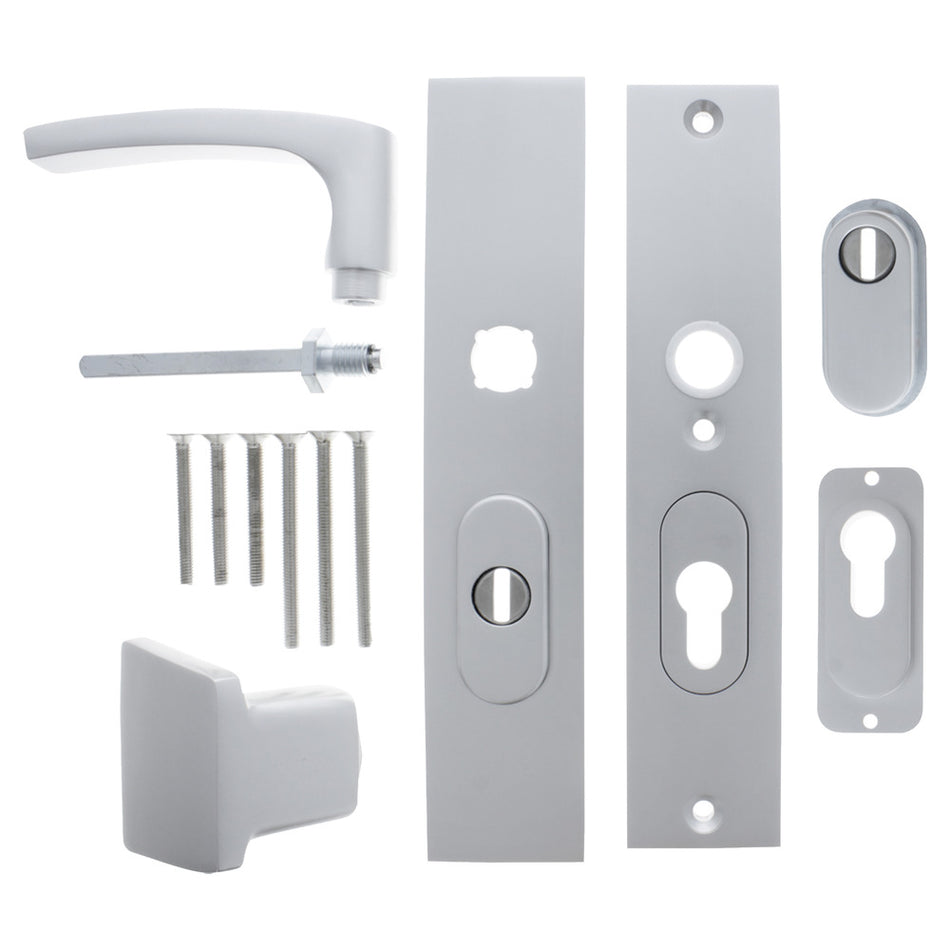 Starx Veiligheidsbeslag Duwer-Kruk-Langschild PC55/72 SKG*** Aluminium-759243
