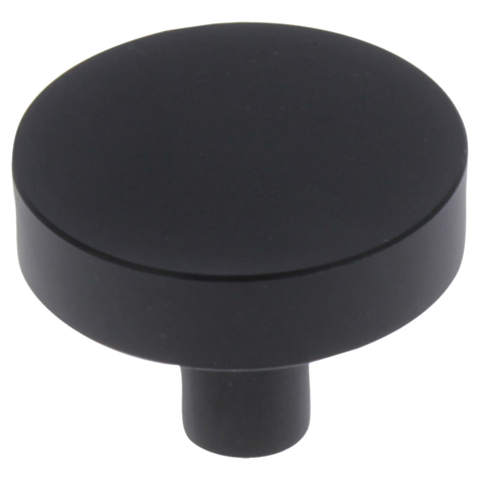 StarX Knop Vlak Rond Zwart 40mm-759267