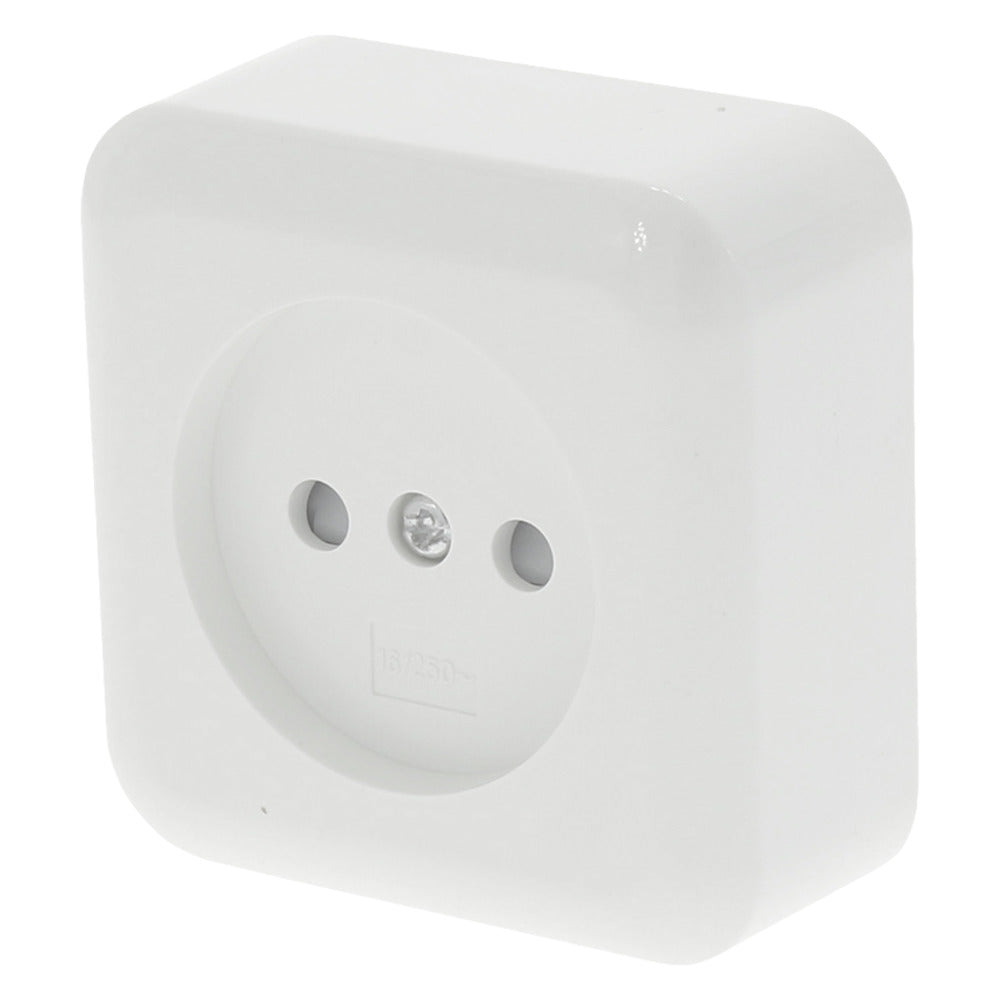 Q-Link Contactdoos Opbouw 1-Voudig Polarwit-759524