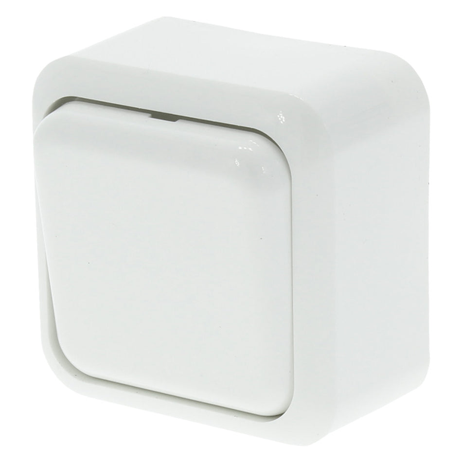 Q-Link Wisselschakelaar Opbouw Polarwit-759526