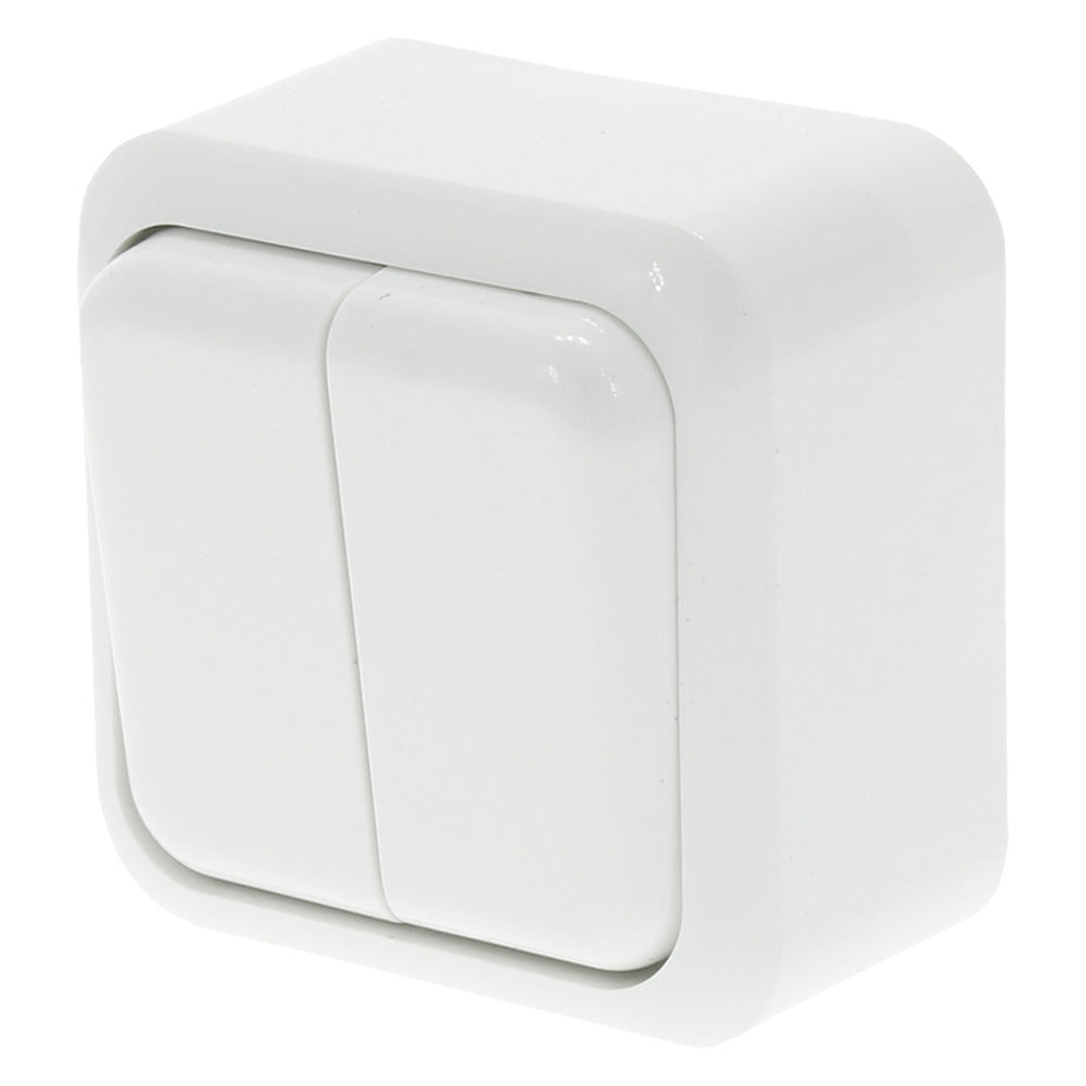 Q-Link Serieschakelaar Opbouw Polarwit-759527