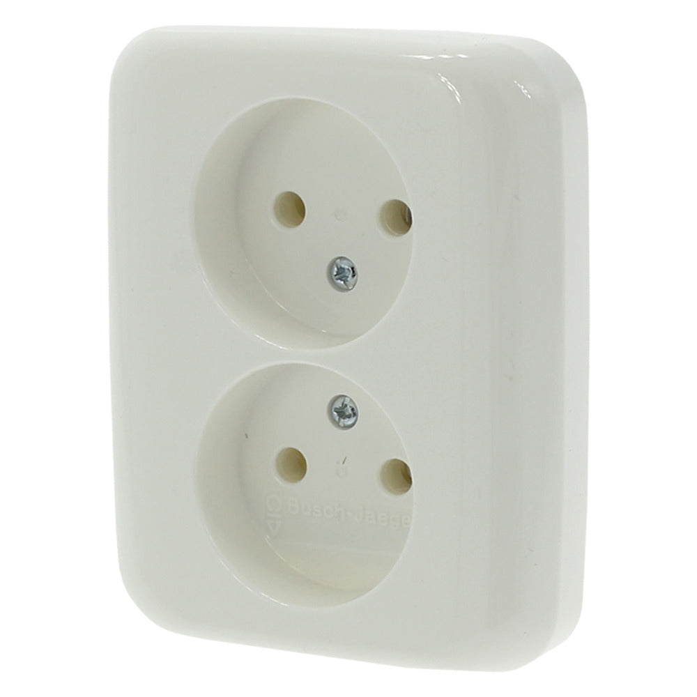 Busch-Jaeger Contactdoos Reflex Inbouw 2-Voudig Polarwit-759551