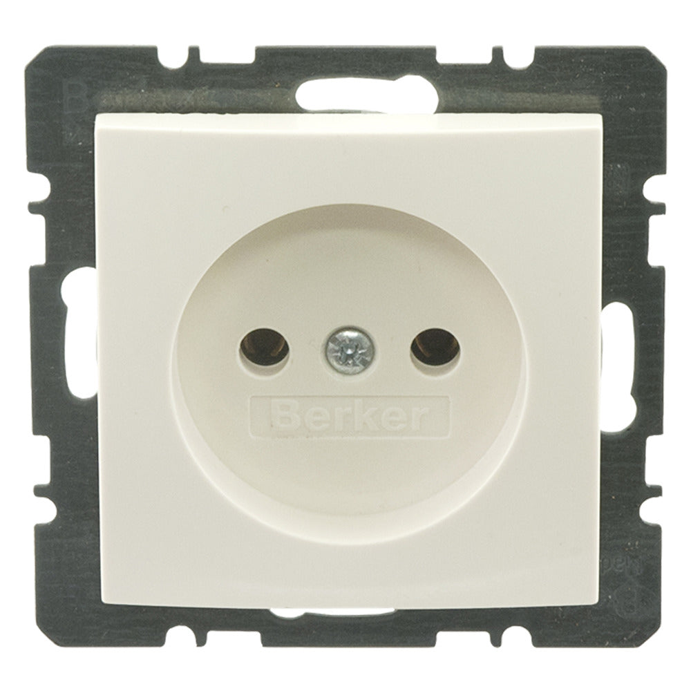Berker Contactdoos S1 Inbouw 1-Voudig Polarwit-759559