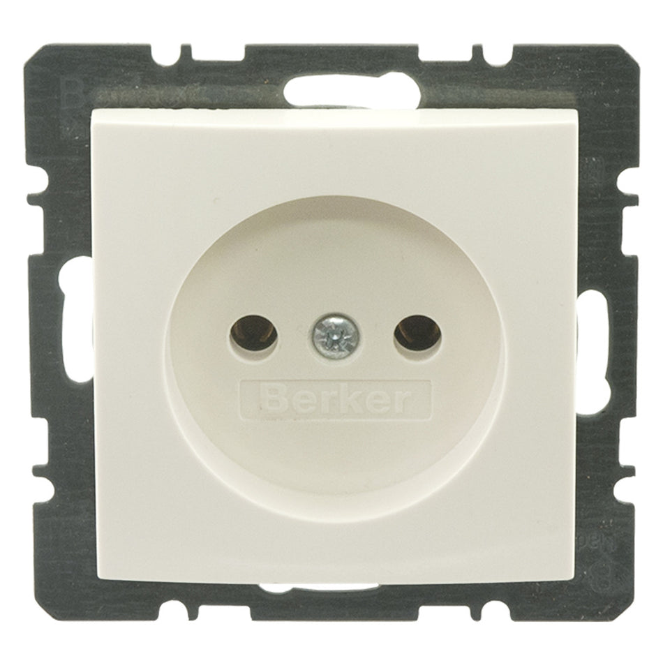 Berker Contactdoos S1 Inbouw 1-Voudig Polarwit-759559