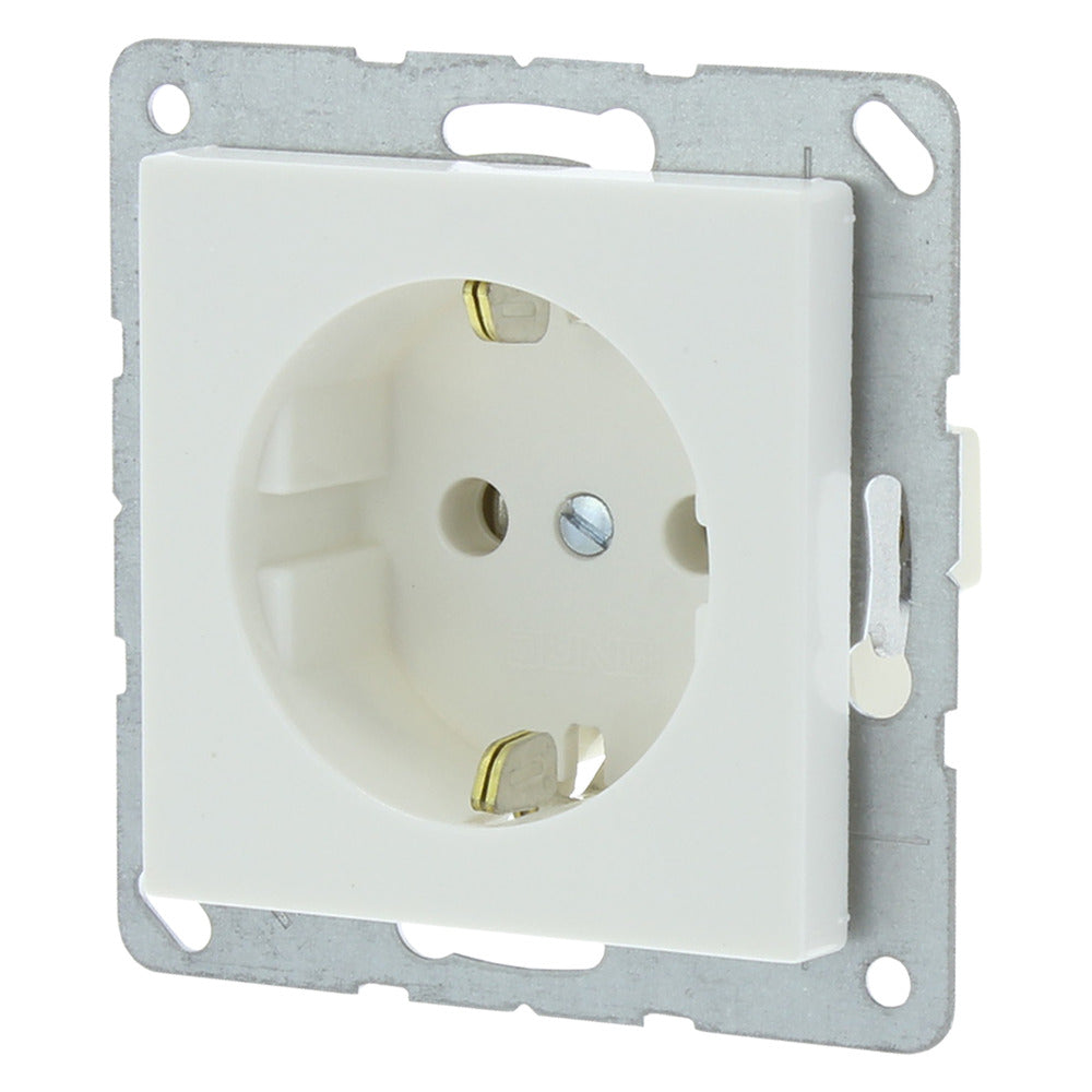 Jung Contactdoos AS500 Inbouw 1-Voudig Polarwit Randaarde-759588