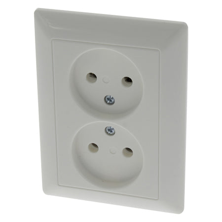 Jung Contactdoos AS500 Inbouw 2-Voudig Polarwit-759591
