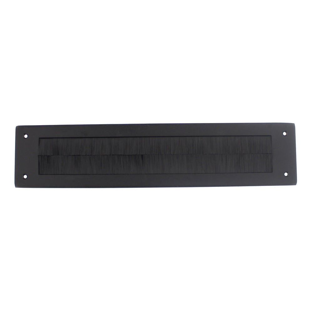 Tochtwering Rechthoek 340x76mm RVS/Zwart-759685