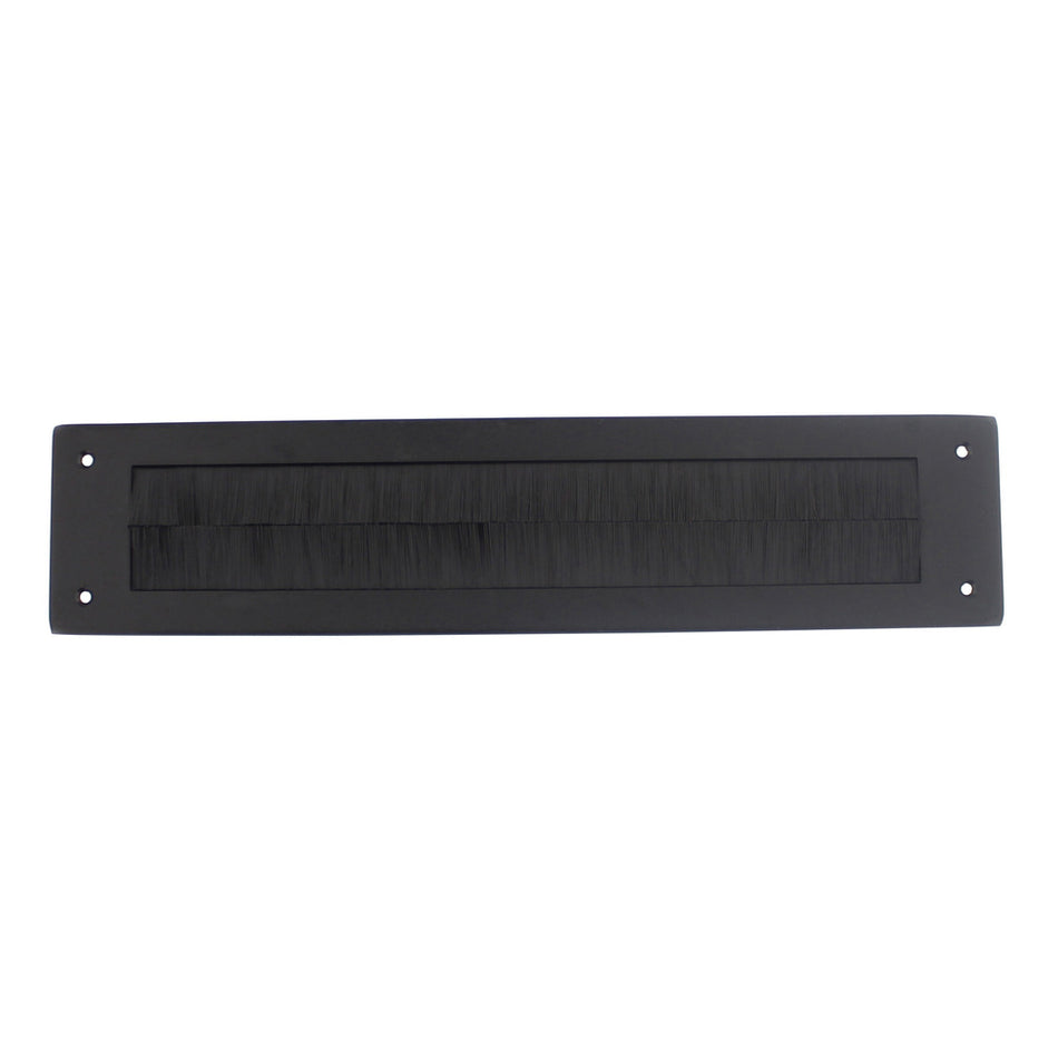 Tochtwering Rechthoek 340x76mm RVS/Zwart-759685