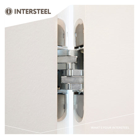 Intersteel Scharnier Zamac 130x30 3D Verstelbaar Binnenwerk Verzinkt - Vernikkelde Afdekkappen-759690