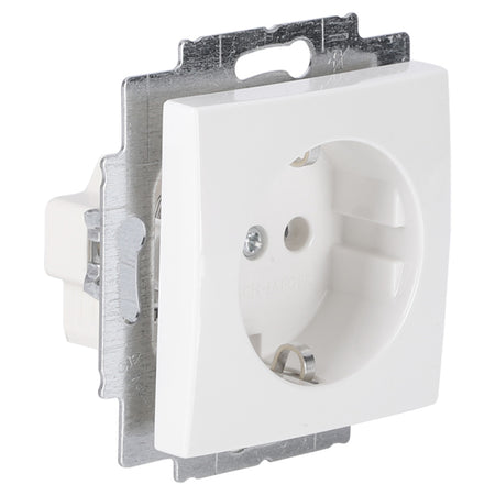Busch-Jaeger Contactdoos Balance Inbouw 1-Voudig Polarwit Randaarde-759929