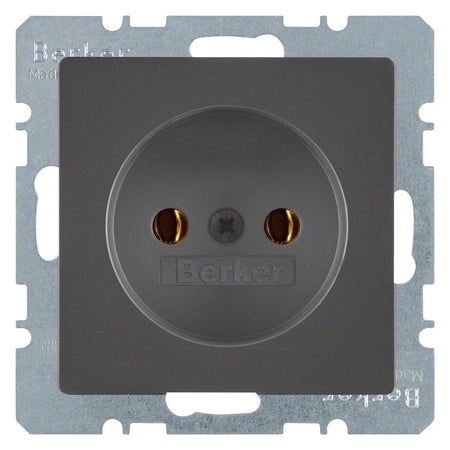 Berker Contactdoos Q1 Inbouw 1-Voudig Antraciet-759966