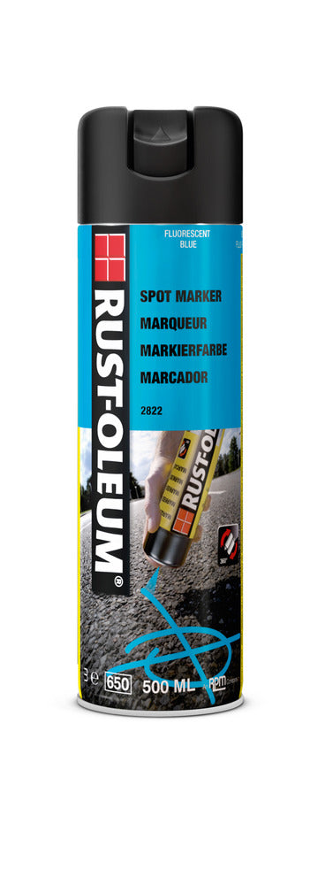 Rust-Oleum Markeerspray Fluorescerend Blauw 500ml-760043