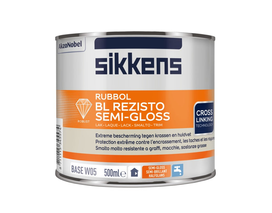Sikkens Lak Rubbol BL Rezisto Semi Gloss Mengbasis N00 465ML-760051
