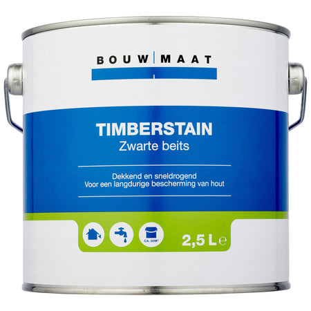 Bouwmaat Timberstain Zwart 2,5L-760118
