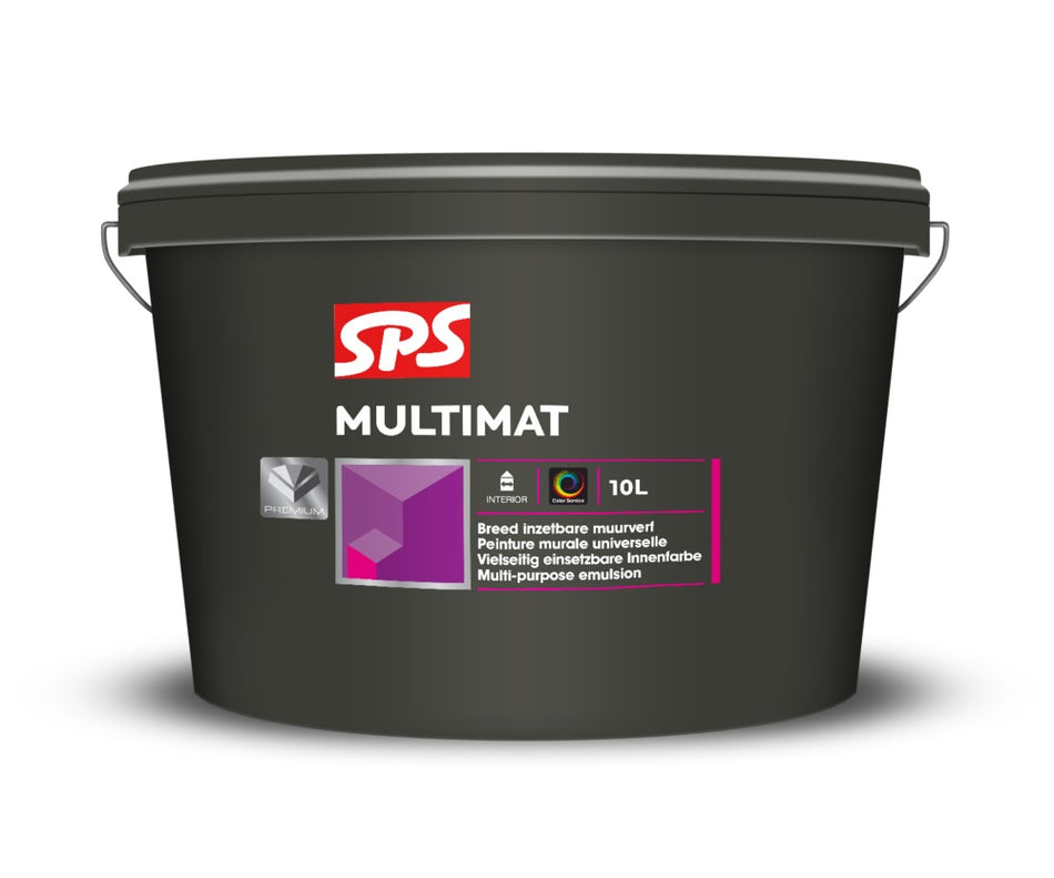 SPS Muurverf Multimat Wit P 10L-760124