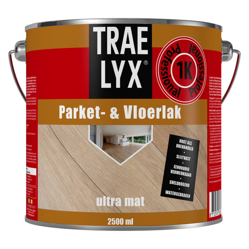 Trae Lyx Vloer- En Parketlak Ultra Mat 2,5L-760212