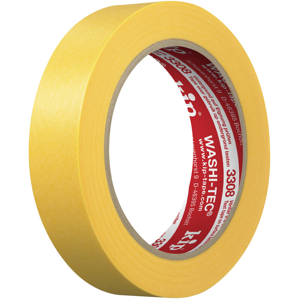 Kip 3308 Washi-Tec tape Premium Plus Geel 24mm x 50m 9st-760314