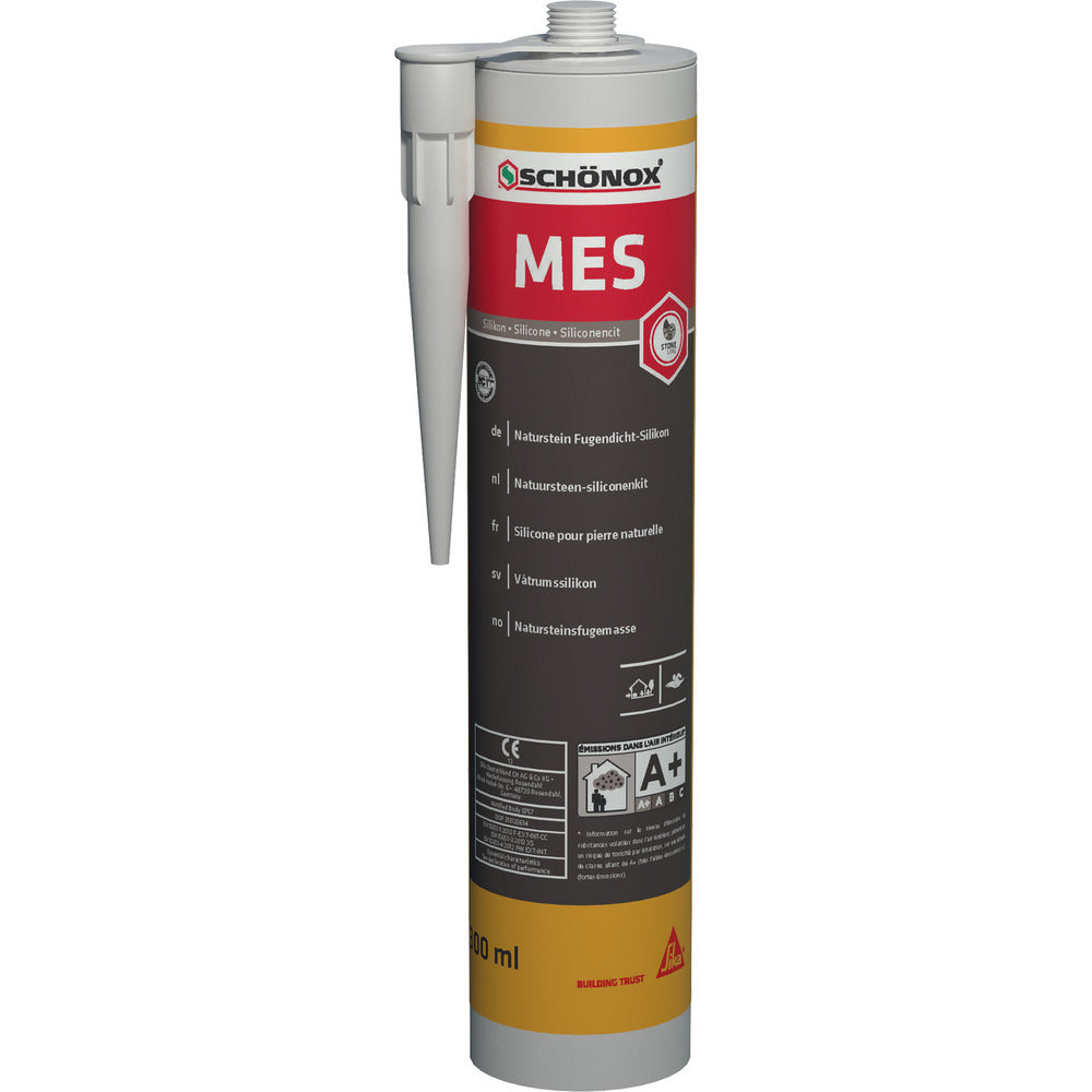 SCHÖNOX MES Siliconenkit Platinagrijs Natuursteen 300ml-760587