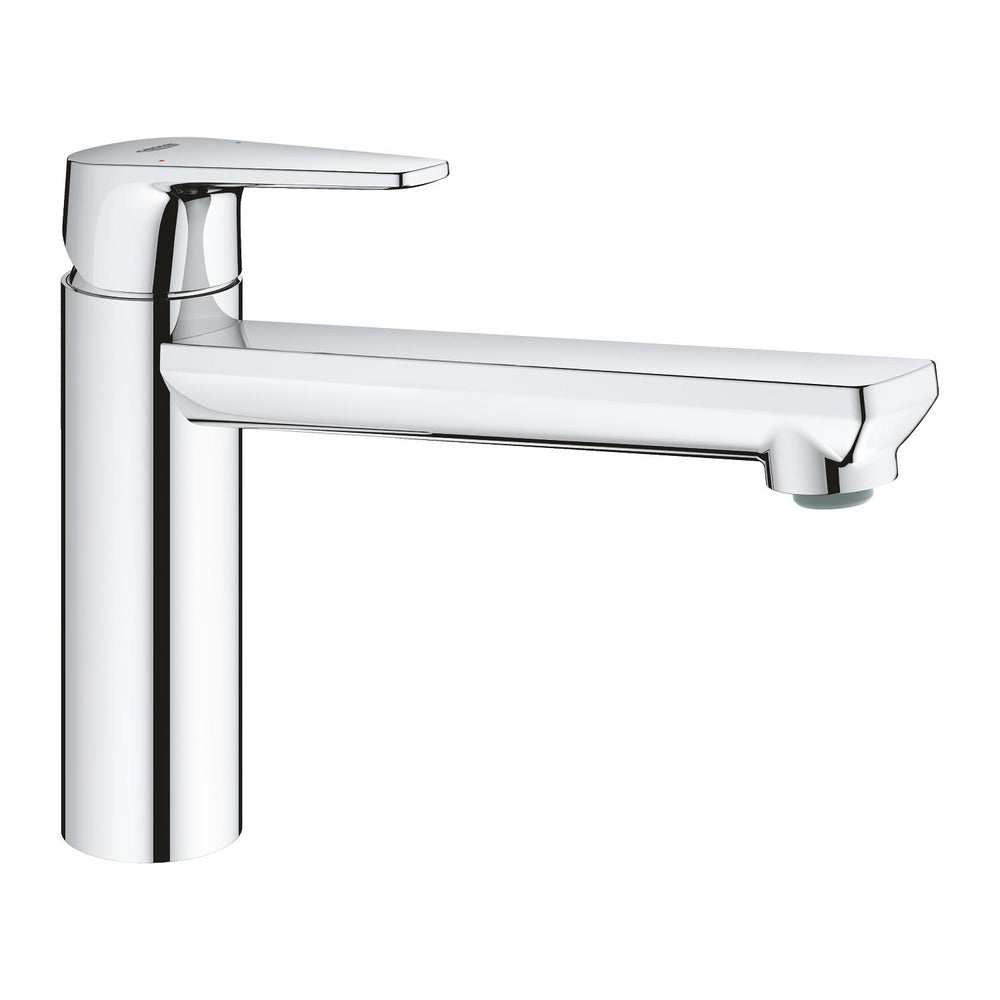 GROHE BauEdge keukenmengkraan laag chroom rechte uitloop 1-greeps 1 stuk-760759