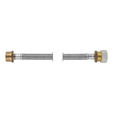 PROFLEX Slang flexibel 15 mm knelkoppeling x 1/2'' buitendraad DN8 lengte: 45 cm-761122