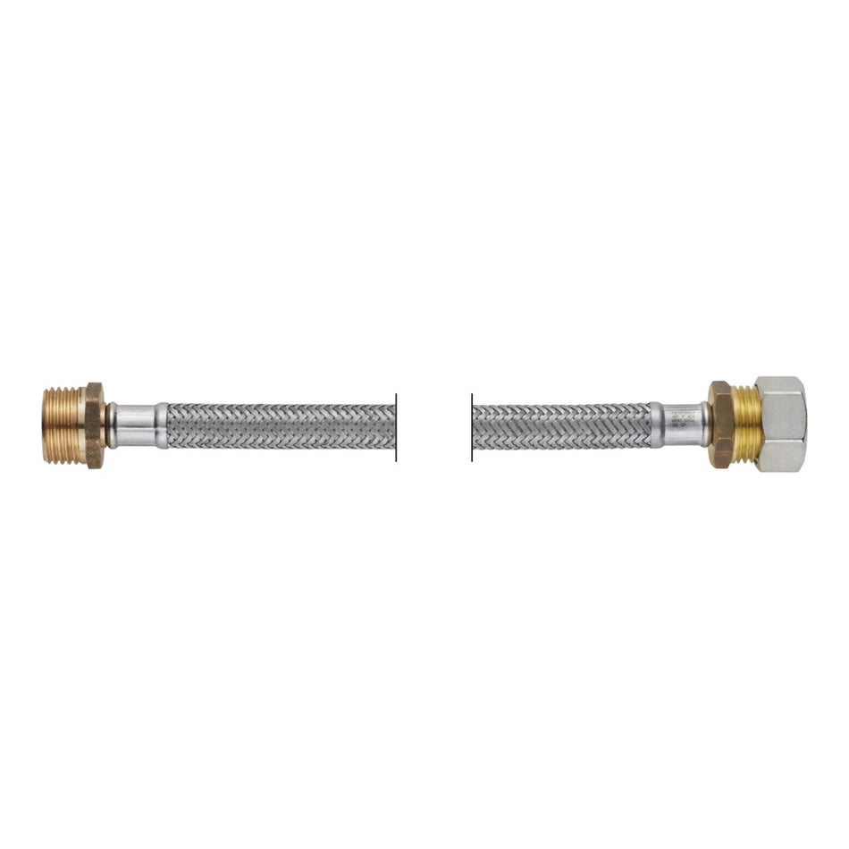 PROFLEX Slang flexibel 15 mm knelkoppeling x 1/2'' buitendraad DN8 lengte: 45 cm-761122
