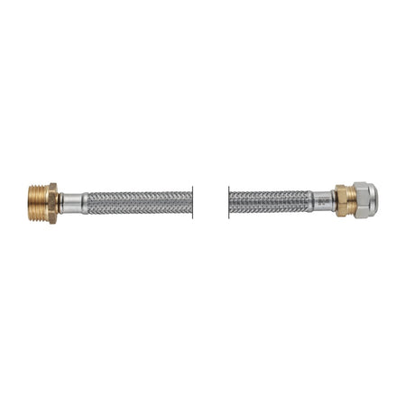 PROFLEX Slang flexibel 15 mm knelkoppeling x15 mm knelkoppeling DN8 lengte: 45 cm-761126