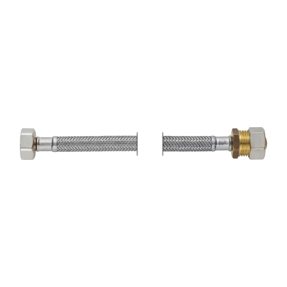 PROFLEX Slang flexibel 15 mm knelkoppeling x 1/2'' binnendraad DN8 lengte: 45 cm-761129