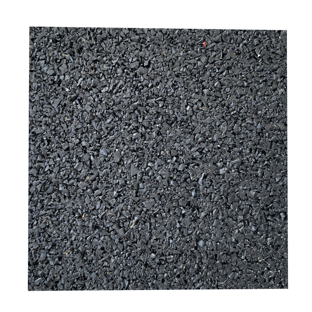 Tegeldrager rubber mat 10x10x1 cm zwart-764434