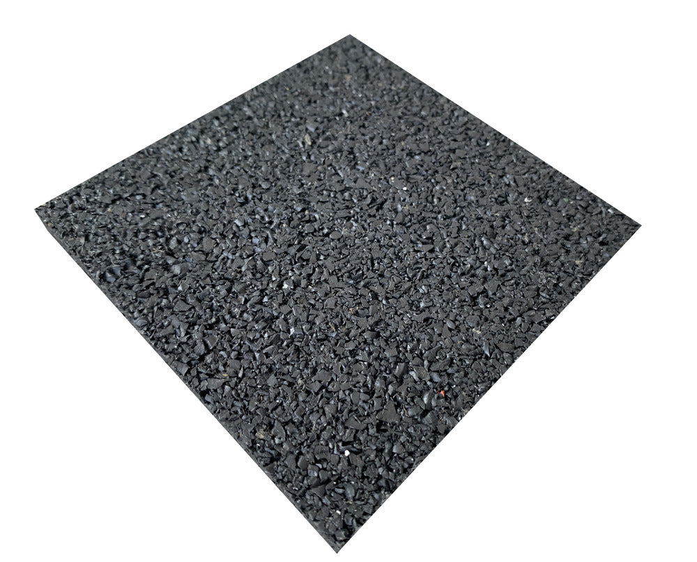 Tegeldrager rubber mat 10x10x1 cm zwart-764434