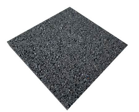Tegeldrager rubber mat 10x10x1 cm zwart-764434