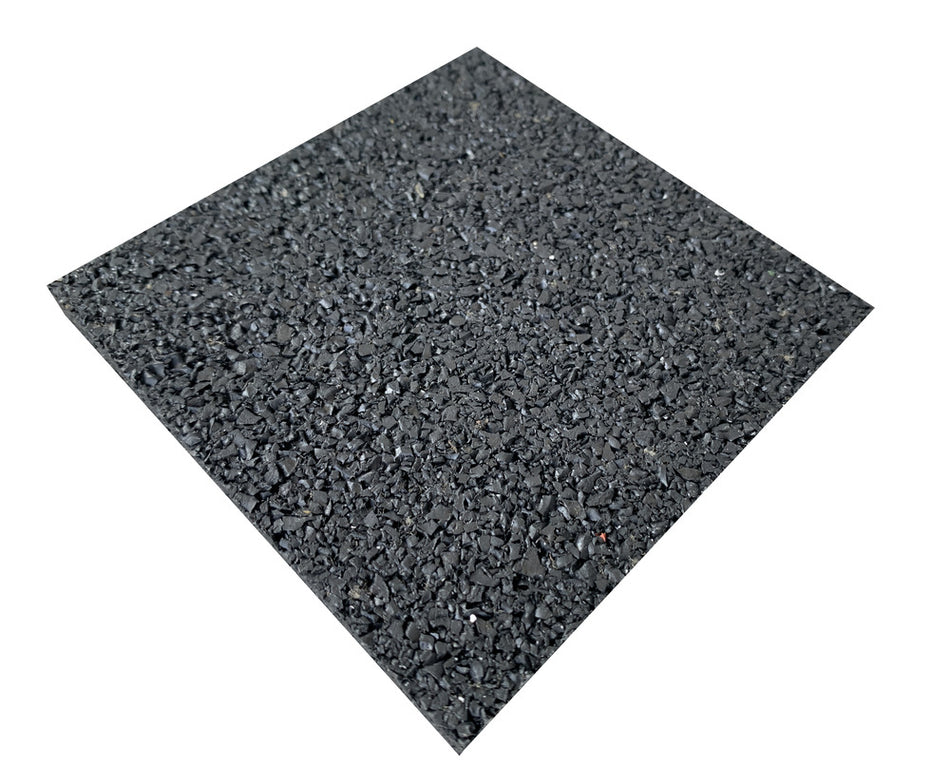 Tegeldrager rubber mat 10x10x1 cm zwart-764434