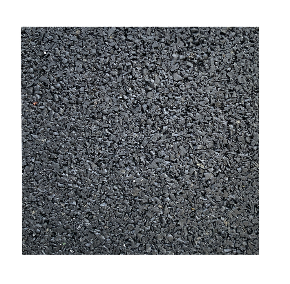 Tegeldrager rubber mat 10x10x1 cm zwart-764434