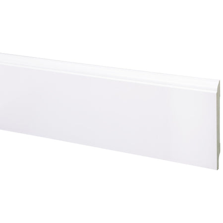 Plint MDF Wit Gelakt Kwartrond RAL 9003 12x119x2440mm FSC Mix 70%-764681