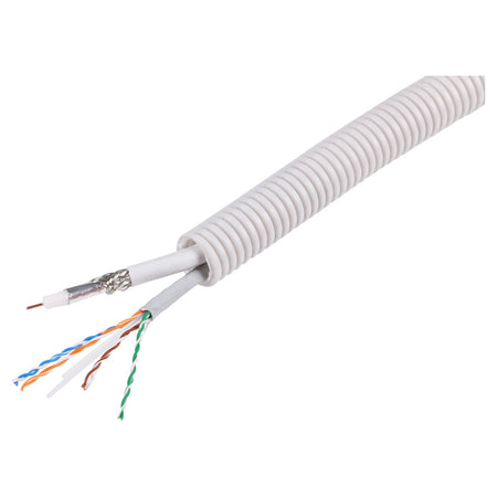 Q-Link Netwerkkabel Flexibel 3/4 Met Coax En UTP Kabel CAT6 50m-764968